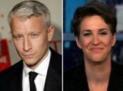 Rachel Maddow trying real hard not to out Anderson Cooper