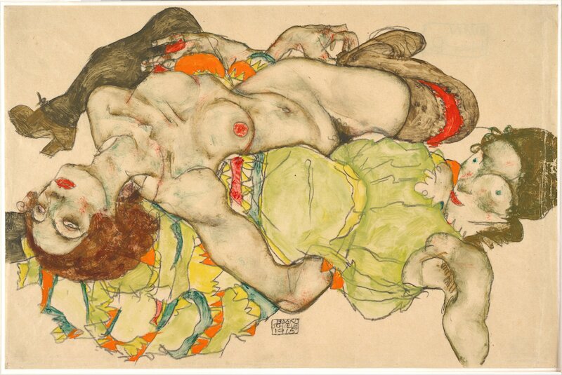Egon_Schiele_-_Female_Lovers,_1915_-_Google_Art_Project