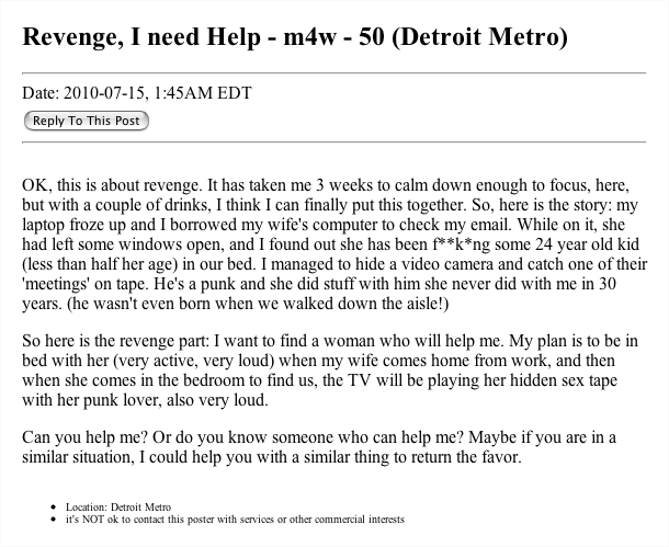 Best of Craigslist: Married, Bored and Looking 2