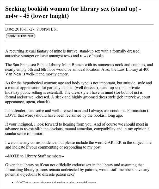Best of Craigslist: Married, Bored and Looking 